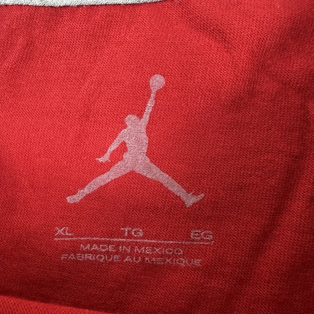 NWT 2011 Nike Air Jordan Jumpman Flight Grid Red/Gray Graphic Tee Mens XL Rare